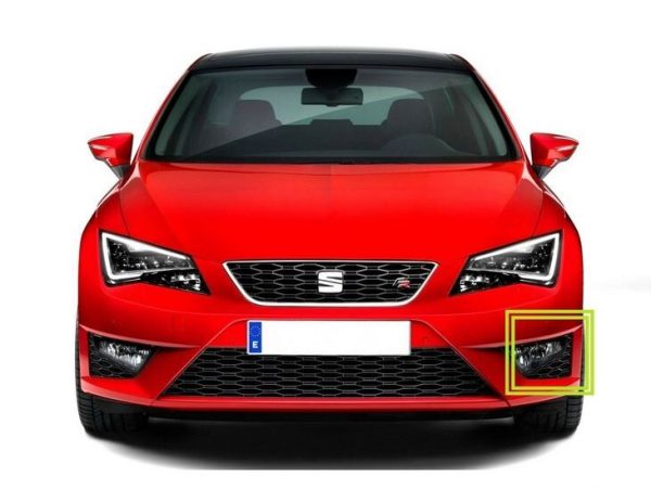 NEW GENUINE SEAT LEON FR 13-17 FRONT LEFT N/S FOG LIGHT GRILL BLACK 5F0853665B9B9 - Image 2