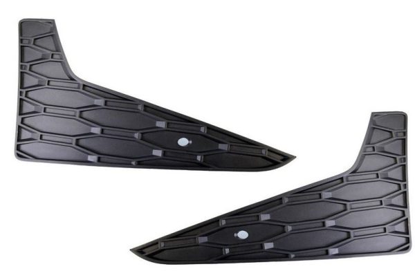 NEW GENUINE SEAT LEON FR 13-17 FRONT RIGHT LEFT FOG LIGHT GRILL SET 2PCS BLACK