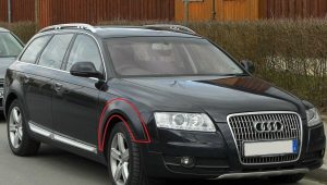AUDI NEW GENUINE A6 C6 ALLROAD 07-11 FRONT BLACK TRIM FOR WHEEL ARCH RIGHT O/S 4F9853718V7W