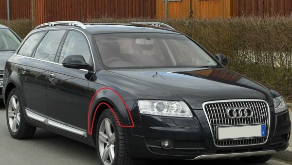 AUDI NEW GENUINE A6 C6 ALLROAD 07-11 FRONT BLACK TRIM FOR WHEEL ARCH RIGHT O/S 4F9853718V7W