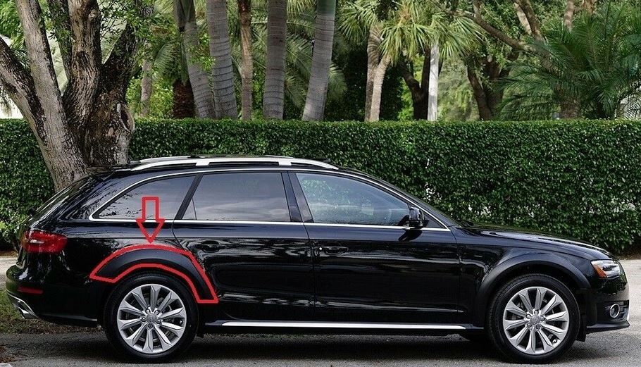 NEW GENUINE AUDI A4 ALLROAD 2010-2016 REAR BLACK TRIM FOR WHEEL ARCH RIGHT O/S 8K9853818V7W - Image 3