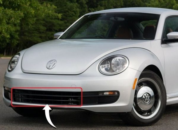 NEW GENUINE VW BEETLE 2012 - 2016 FRONT BUMPER CENTER BLACK GRILL 5C5853677G9B9 - Image 4