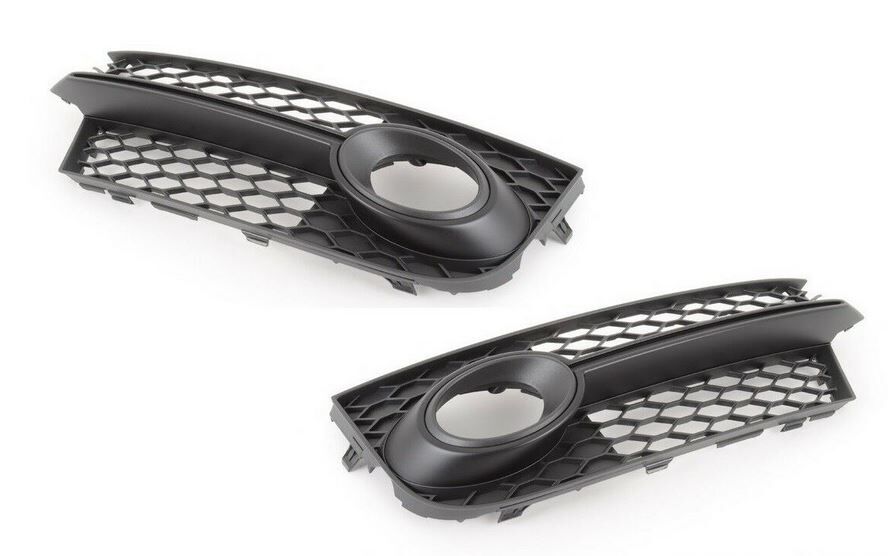 NEW GENUINE AUDI TTS S-LINE 11-14 FRONT BUMPER RIGHT LEFT FOG LIGHT GRILL SET