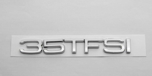 NEW GENUINE AUDI Q3 Q5 Q7 REAR 35 TFSI EMBLEM BADGE CHROME 8U0853744