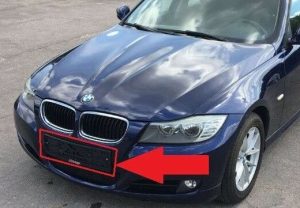 BMW NEW GENUINE E90 LCI E92 E93 EU FRONT BUMPER NUMBER PLATE DRILLING TEMPLATE 51117152792