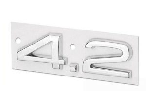 NEW GENUINE AUDI A6 S6 ALLROAD C6 4.2 BOOT EMBLEM BADGE CHROME 4F0853743D 2ZZ