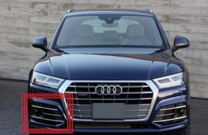 NEW GENUINE AUDI SQ5 17-18 O/S RIGHT AIR INTAKE GUIDE BUMPER GRILL 80A807680PRU6