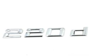 BMW NEW GENUINE 2 SERIES REAR TRUNK 220d EMBLEM LETTERING BADGE 51147356322