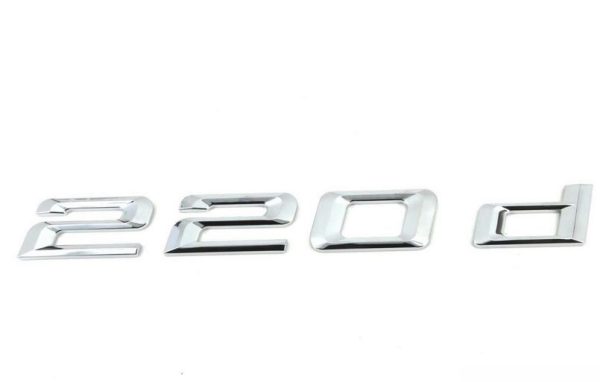 BMW NEW GENUINE 2 SERIES REAR TRUNK 220d EMBLEM LETTERING BADGE 51147356322