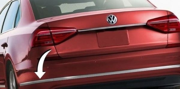NEW GENUINE VW PASSAT 15-18 REAR BUMPER LEFT N/S CHROME MOLDING TRIM 5618534592ZZ - Image 2