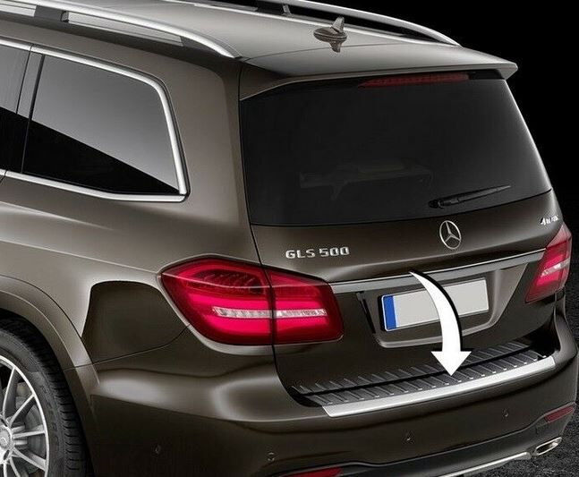 NEW GENUINE MERCEDES BENZ GLS CLASS X166 REAR LOADING SILL CHROME PROTECT COVER A1668840190 - Image 3