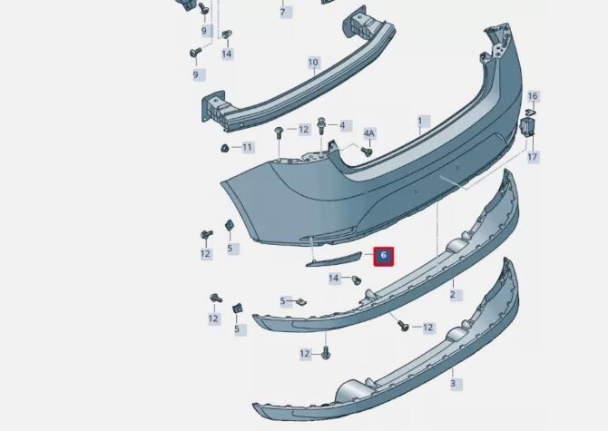 FOR NEW GENUINE SEAT IBIZA STYLANCE 13-16 2 DOOR REAR BUMPER RIGHT O/S REFLECTOR - Image 2