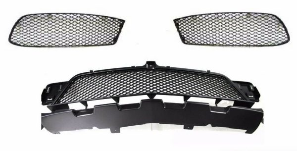 NEW GENUINE MERCEDES BENZ MB A CLASS W176 AMG FRONT BUMPER LOWER GRILL KIT SET - Image 3