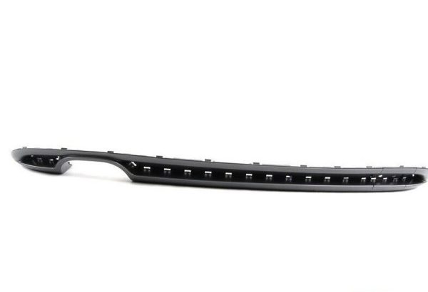 NEW GENUINE AUDI A3 09-13 S-LINE REAR BUMPER DIFFUSER TRIM DOUBLE PIPE GREY 8P0807434F1RR