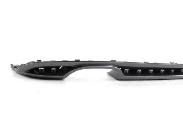 NEW GENUINE AUDI A3 09-13 S-LINE REAR BUMPER DIFFUSER TRIM DOUBLE PIPE GREY 8P0807434F1RR - Image 2
