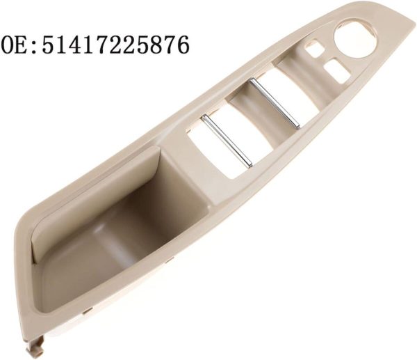 BMW NEW GENUINE 5 SERIES F10 F11 INTERIOR DOOR HANDLE RIGHT BEIGE RHD 51417225876 - Image 3
