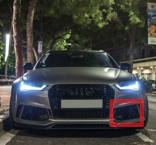 NEW GENUINE AUDI RS6 13-18 N/S LEFT FRONT BUMPER FOG LIGHT GRILL 4G0807681T T94 - Image 3