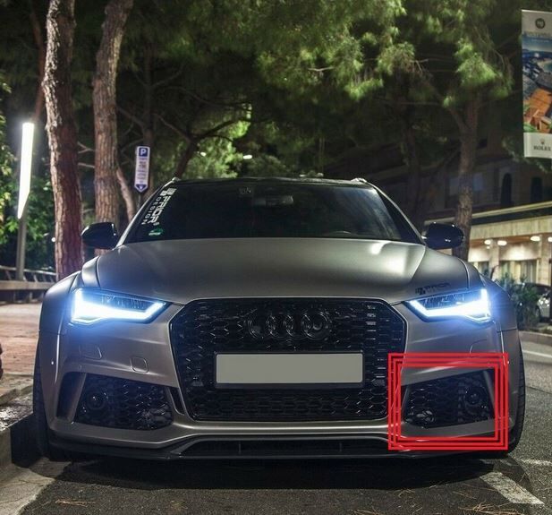 NEW GENUINE AUDI RS6 13-18 N/S LEFT FRONT BUMPER FOG LIGHT GRILL 4G0807681T T94 - Image 3