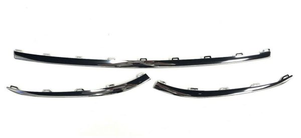 NEW GENUINE VW GOLF R-LINE MK7 13-17 LOWER CHROME TRIM AND FOG LIGHT GRILL SET - Image 2