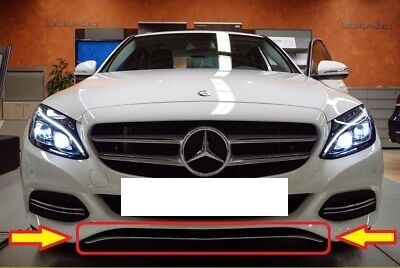 NEW GENUINE MERCEDES BENZ MB C CLASS W205 FRONT BUMPER LOWER LIP CHROME TRIM A2058853123 - Image 3