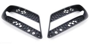 NEW GENUINE MERCEDES BENZ MB C W204 AMG FRONT FOG DRL LIGHT GRILL PAIR L+R