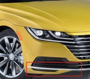 NEW GENUINE VW ARTEON FRONT BUMPER CHROME TRIM MOLDING RIGHT O/S 3G88532542ZZ