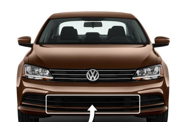 NEW GENUINE VW JETTA MK6 FRONT BUMPER LOWER CENTER BLACK GRILL 5C6853677Q9B9 - Image 4