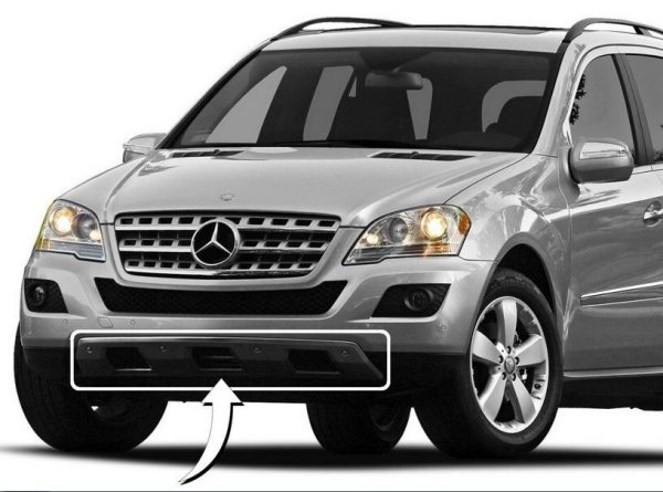 NEW GENUINE MERCEDES BENZ ML W164 08-11 FRONT BUMPER BOTTOM COVER SHIELD A1648855223 - Image 4