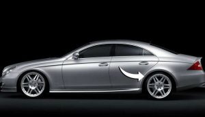 NEW GENUINE MERCEDES BENZ CLS CLASS W219 REAR FENDER PROTECTIVE FOIL LEFT N/S A2196980778