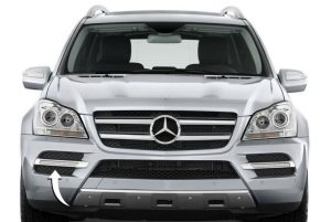 NEW GENUINE MERCEDES BENZ GL X164 09-12 FRONT BUMPER FOG LIGHT GRILL RIGHT O/S A1648847222
