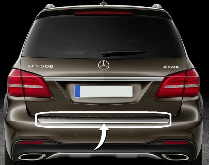 NEW GENUINE MERCEDES BENZ GLS CLASS X166 REAR LOADING SILL CHROME PROTECT COVER A1668840190 - Image 4
