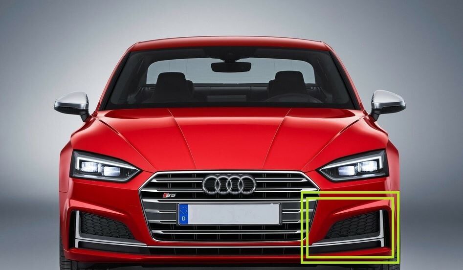 NEW GENUINE AUDI S5 2017-2018 FRONT BUMPER N/S LEFT AIR VENT GRILL 8W6807681HRU6 - Image 3