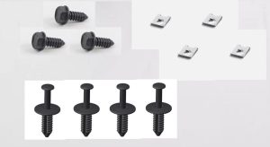 NEW GENUINE MERCEDES BENZ MB CLK CLASS W209 FRONT LEFT FENDER LINER FIXINGS
