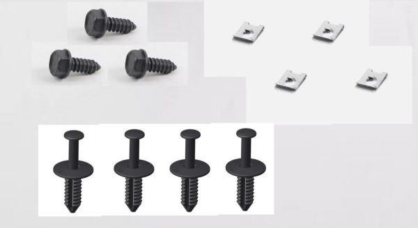 NEW GENUINE MERCEDES BENZ MB CLK CLASS W209 FRONT LEFT FENDER LINER FIXINGS