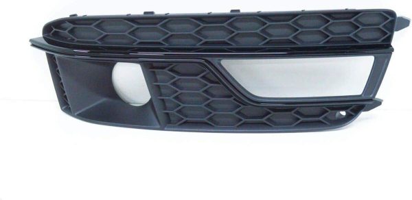 NEW GENUINE AUDI A5 12-16 FRONT BUMPER RIGHT O/S FOG LIGHTS GRILL COVER BLACK 8T0807682L01C