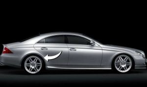 NEW GENUINE MERCEDES BENZ CLS CLASS W219 REAR FENDER PROTECTIVE FOIL RIGHT O/S A2196980878