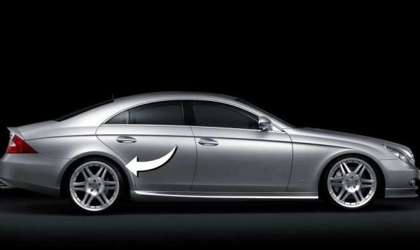 NEW GENUINE MERCEDES BENZ CLS CLASS W219 REAR FENDER PROTECTIVE FOIL RIGHT O/S A2196980878