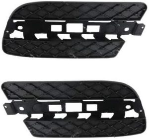 NEW GENUINE MERCEDES BENZ GL X164 09-12 FRONT BUMPER FOG LIGHT GRILL PAIR SET
