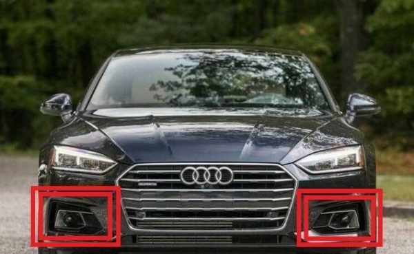 NEW GENUINE AUDI A5 2017-2018 FRONT BUMPER FOG LIGHT GRILL RIGHT O/S LEFT NS SET - Image 3