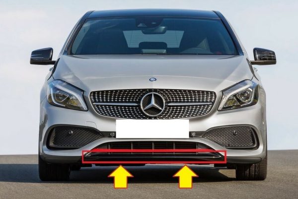 NEW GENUINE MERCEDES BENZ MB A CLASS W176 AMG FRONT BUMPER LOWER SPOILER TRIM A1768852300 - Image 3