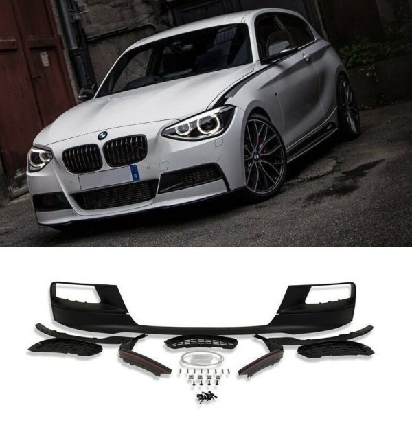 BMW NEW GENUINE F20 F21 M PERFORMANCE FRONT BUMPER SPOILER KIT WITH GRILLES 51192220959