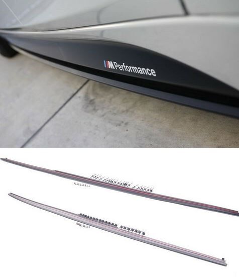 BMW NEW GENUINE F30 F31 M PERFORMANCE SIDE SKIRT COVER PAIR SET LEFT + RIGHT