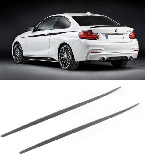 BMW NEW GENUINE F21 F22 F23 M PERFORMANCE SIDE SKIRT ROCKET PANEL COVER PAIR SET