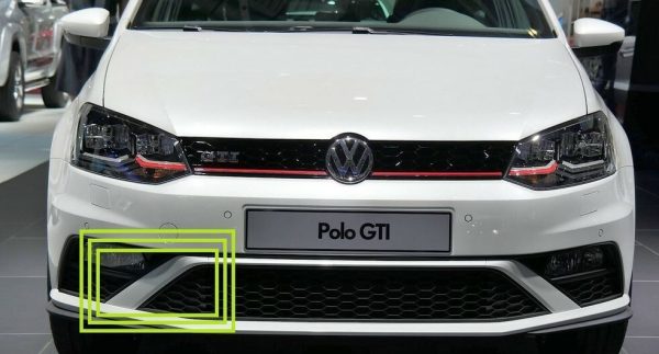 NEW GENUINE VW POLO GTI 15-17 FRONT BUMPER LOWER GRILL RIGHT O/S TRIM PRIMED 6C0854322GRU