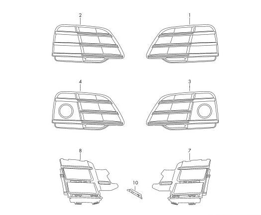 NEW GENUINE AUDI SQ5 17-18 O/S RIGHT AIR INTAKE GUIDE BUMPER GRILL 80A807680PRU6 - Image 2