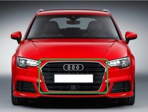 NEW GENUINE AUDI A3 2016-2018 S LINE FRONT CENTER RADIATOR GRILL ACC 8V3853651ABRN4