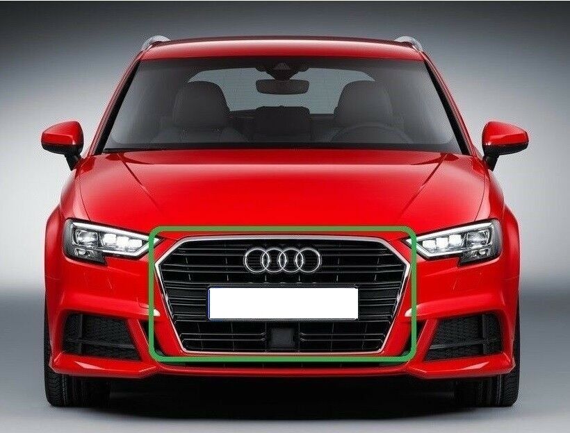 NEW GENUINE AUDI A3 2016-2018 S LINE FRONT CENTER RADIATOR GRILL ACC 8V3853651ABRN4