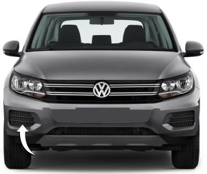 NEW GENUINE VW TIGUAN 2011-2015 FRONT FOG LIGHT COVER GRILL RIGHT O/S 5N0853666F9B9