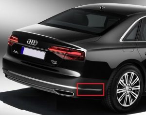 NEW GENUINE AUDI A8 14-17 REAR BUMPER RIGHT O/S CHROME MOLDING TRIM 4H08074602ZZ