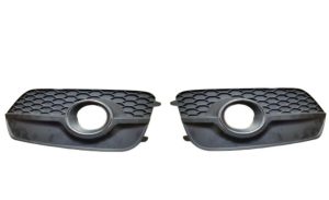 NEW GENUINE AUDI Q3 12-16 O/S RIGHT N/S LEFT BUMPER FOG LIGHT GRILL SATIN BLACK
